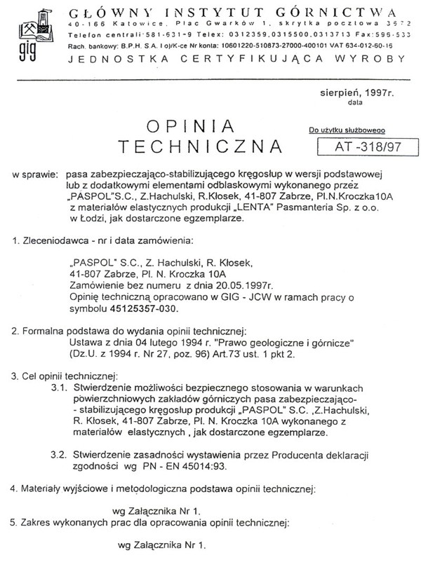 OPINIA TECHNICZNA
