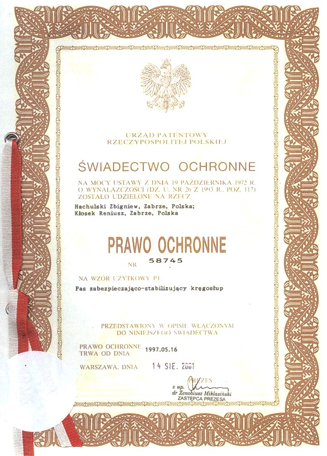 Świadectwo ochronne